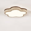 modern yellow travertine cloud flush mount ceiling light