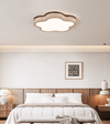 modern yellow travertine cloud flush mount ceiling light