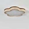 modern yellow travertine cloud flush mount ceiling light
