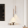 modern yellow travertine column pendant light