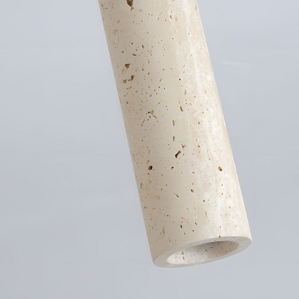 modern yellow travertine cylinder pendant light 3