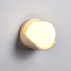 modern yellow travertine cylinder wall sconce