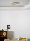 modern yellow travertine disc flush mount ceiling light 3