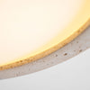 modern yellow travertine disc flush mount ceiling light 3