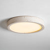 modern yellow travertine disc flush mount ceiling light 3
