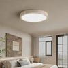 modern yellow travertine disc flush mount ceiling light 3