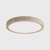 modern yellow travertine disc flush mount ceiling light 3