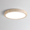 modern yellow travertine disc flush mount ceiling light 3