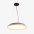 modern yellow travertine disc pendant light