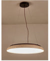 modern yellow travertine disc pendant light