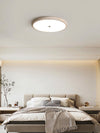 modern yellow travertine disk led flush mount ceiling light