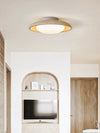 modern yellow travertine flush mount ceiling light