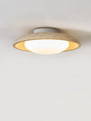 modern yellow travertine flush mount ceiling light