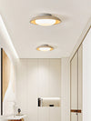 modern yellow travertine flush mount ceiling light