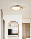 modern yellow travertine flush mount ceiling light