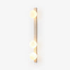 modern yellow travertine glass globe wall sconce 3