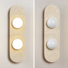 modern yellow travertine glass globe wall sconce 4