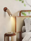 modern yellow travertine glass swing arm plug in wall light