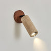 modern yellow travertine glass swing arm plug in wall light