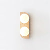 modern yellow travertine glass wall sconce 2