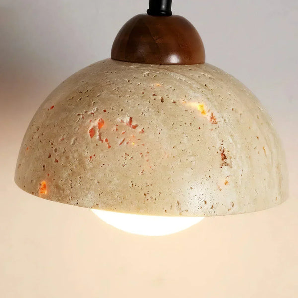 modern yellow travertine glass wall sconce 3