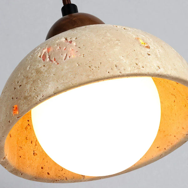 modern yellow travertine glass wall sconce 3