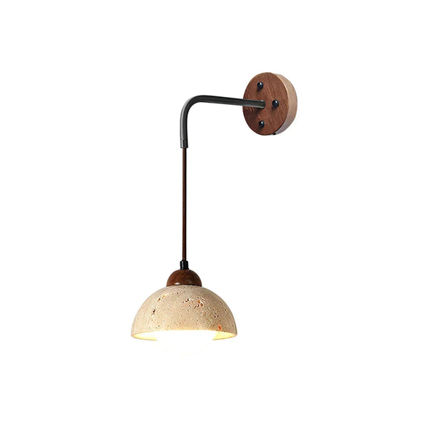 modern yellow travertine glass wall sconce 3