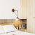 modern yellow travertine glass wall sconce 3