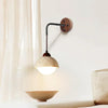modern yellow travertine glass wall sconce 3