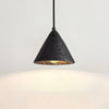 modern yellow travertine halo pendant light