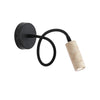 modern yellow travertine iron adjustable wall light