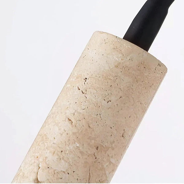 modern yellow travertine iron adjustable wall light