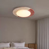 modern yellow travertine led flush mount ceiling light 2