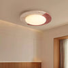 modern yellow travertine led flush mount ceiling light 2