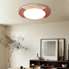 modern yellow travertine led flush mount ceiling light 2