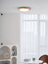 modern yellow travertine led flush mount ceiling light 2