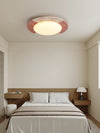 modern yellow travertine led flush mount ceiling light 2