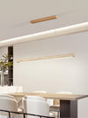 modern yellow travertine linear led pendant lamp