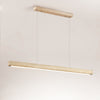 modern yellow travertine linear led pendant lamp