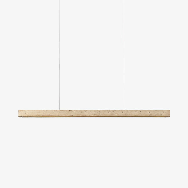 modern yellow travertine linear led pendant lamp