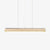 modern yellow travertine linear led pendant light