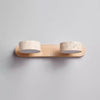 modern yellow travertine solid wood led wall lamp