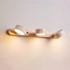 modern yellow travertine solid wood led wall lamp