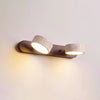 modern yellow travertine solid wood led wall lamp
