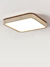 modern yellow travertine square flush mount ceiling light