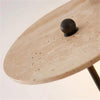 modern yellow travertine walnut wood wall lamp