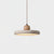modern yellow travertine wood led pendant light