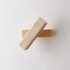 modern yellow travertine wood linear led wall sconce