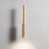 modern yellow travertine wood stick pendant light