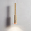 modern yellow travertine wood stick pendant light